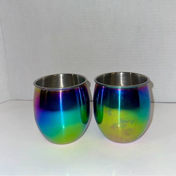 Thirstystone Titanium Rainbow Mule Moscow Mugs 20oz. (Set Of 2) Pre-owned - Picture 5 of 6